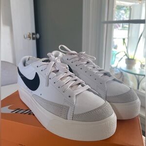 BRAND NEW NIKE BLAZER LOW PLATFORMS